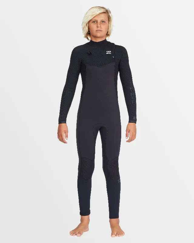 wetsuits with great thermal retention for cold waters-Boys 8-16 3/2mm Revolution Chest Zip Wetsuit