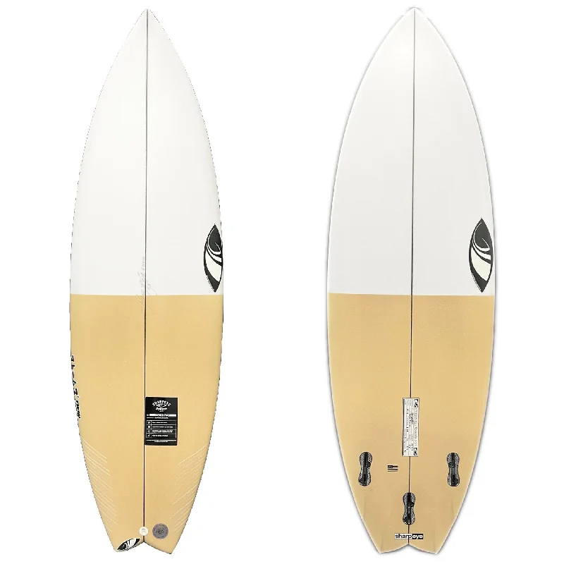 surfboards for better grip in high-speed turns-Sharp Eye 5'5" Twin Turbo Coffee tail 621220