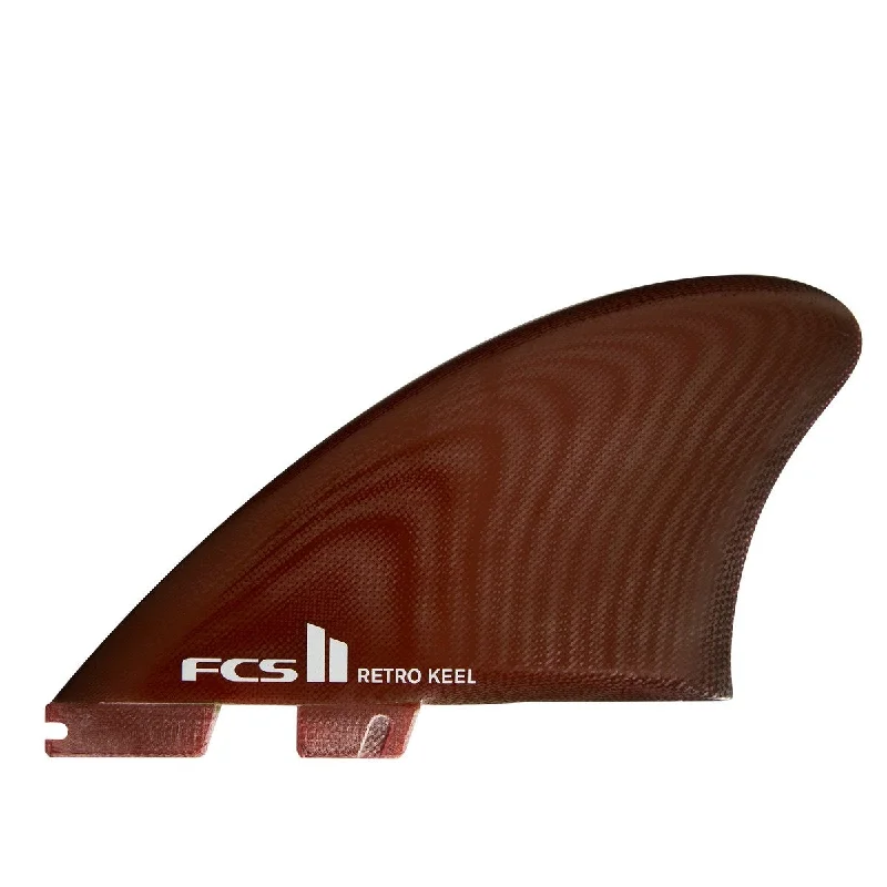 FCS II TWIN - Retro Keel PG Twin Fins - Red