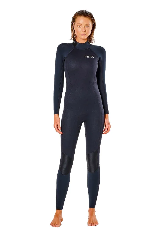 wetsuits with better fit for comfort-Peak Womens Energy 4/3mm Back Zip Steamer Wetsuit