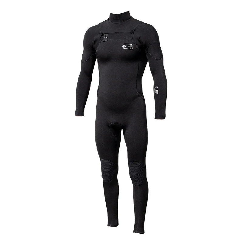 wetsuits for reduced water entry at the neck-Buell Subdivision DR1 4mm Wetsuit - Black