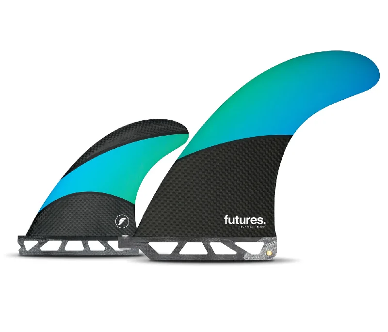 surfboards for beginners and intermediate surfers-Futures LB Techflex 2 + 1 Blue/Green