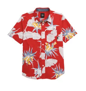 Vans Boy's Arachnifloria Short Sleeve Button Down Shirt