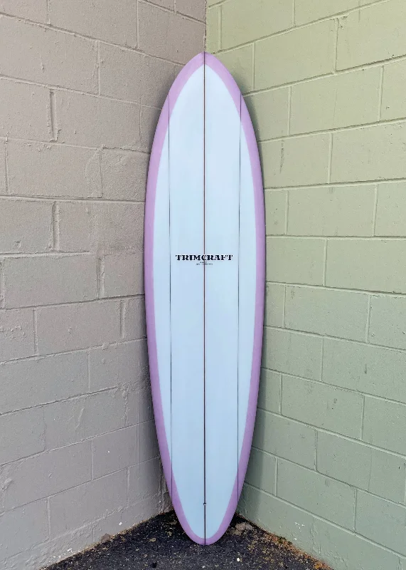 longboards with a deep kicktail for more control-7'2" Trimcraft Surfboards Power Cat Hull