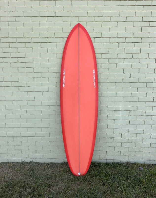 surf longboards with great wave accuracy-6'9" Lovemachine Surfboards FM - Scarlet Red