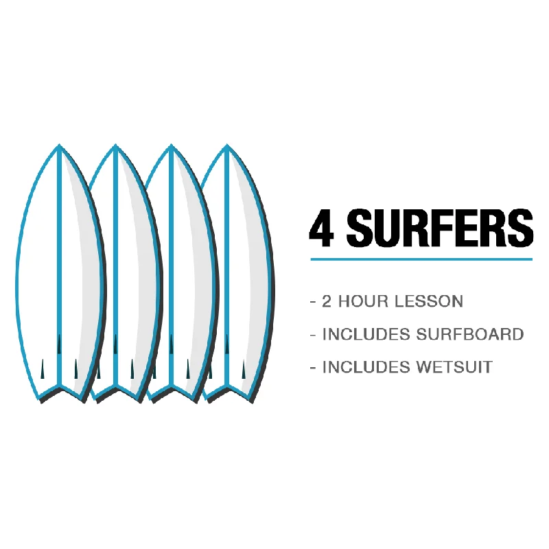 4 SURFERS - SURF LESSON