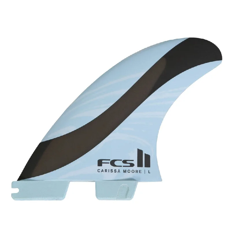 FCS II Carissa Moore PC Blue/Black Tri Fins