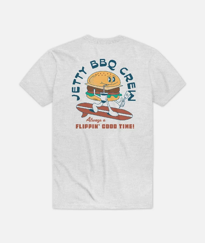 Grom Burger Crew Tee - Ash