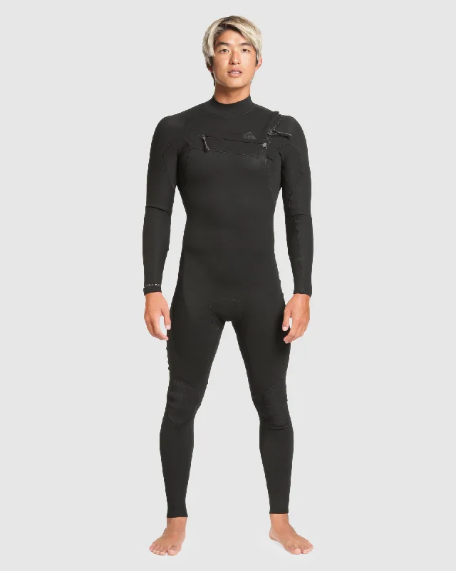 best wetsuits for improved speed and agility-Mens 3/2mm Highline Chest Zip Wetsuit