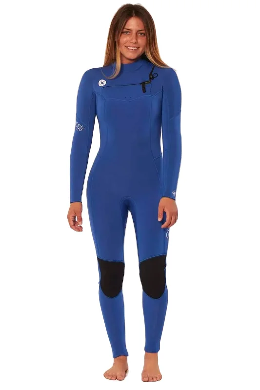 wetsuits for high-performance diving-SisstrEvolution 7 Seas 5/4 Chest Zip Wetsuit - Bright Blue