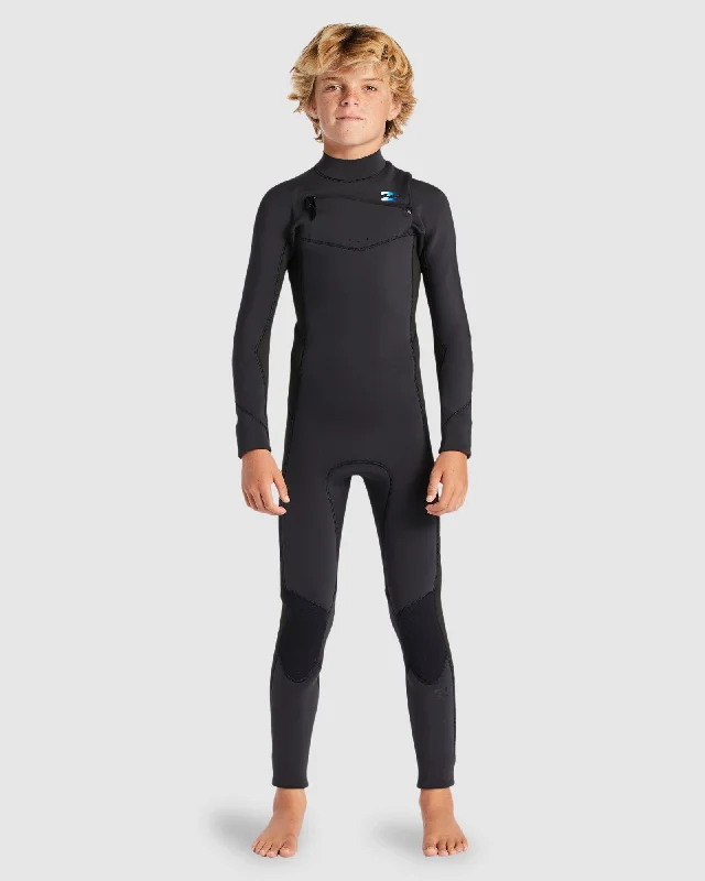 wetsuits for increased warmth and protection-Boys 8-16 4/3mm Absolute Chest Zip Wetsuit