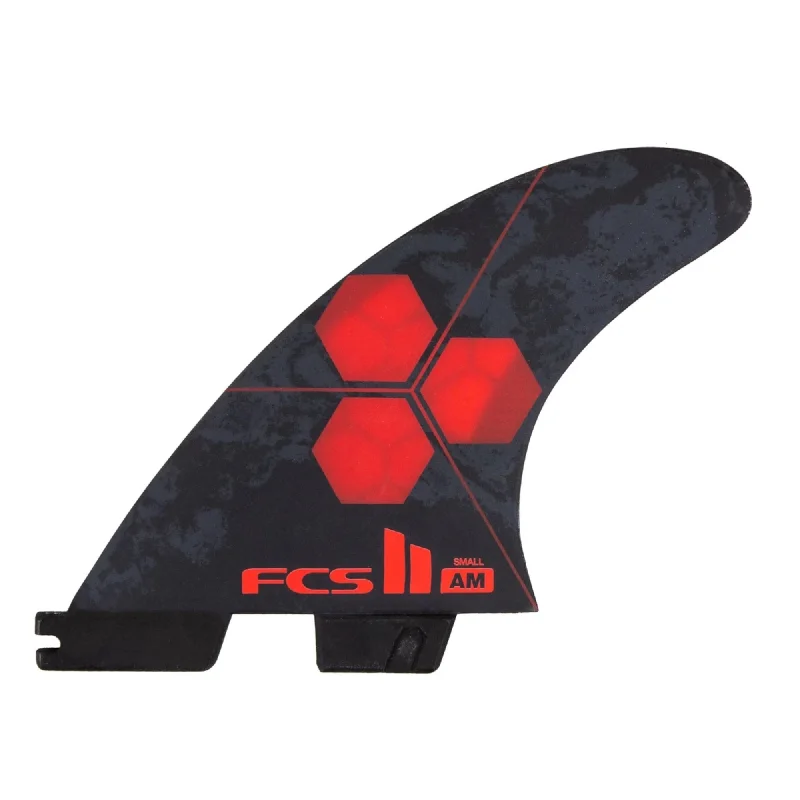 FCS II Channel Islands AM Performance Core Tri Surfboard Fins - Small/Red