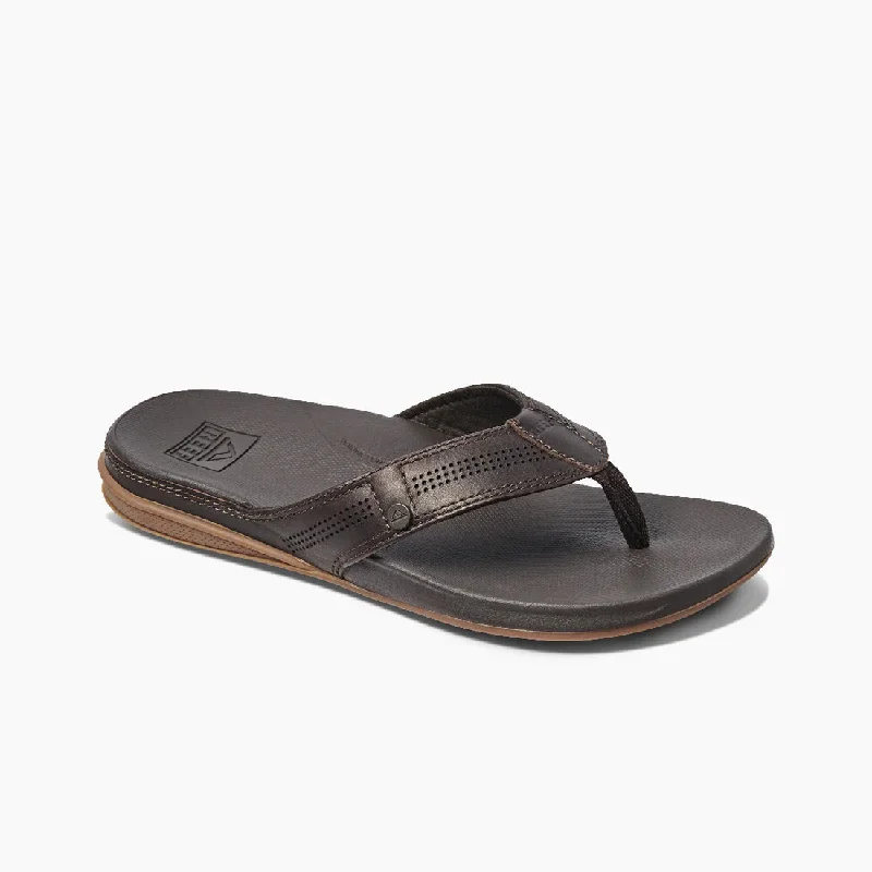 surfboards with advanced shaping for control-Reef Mens Cushion Lux Brown Sandal