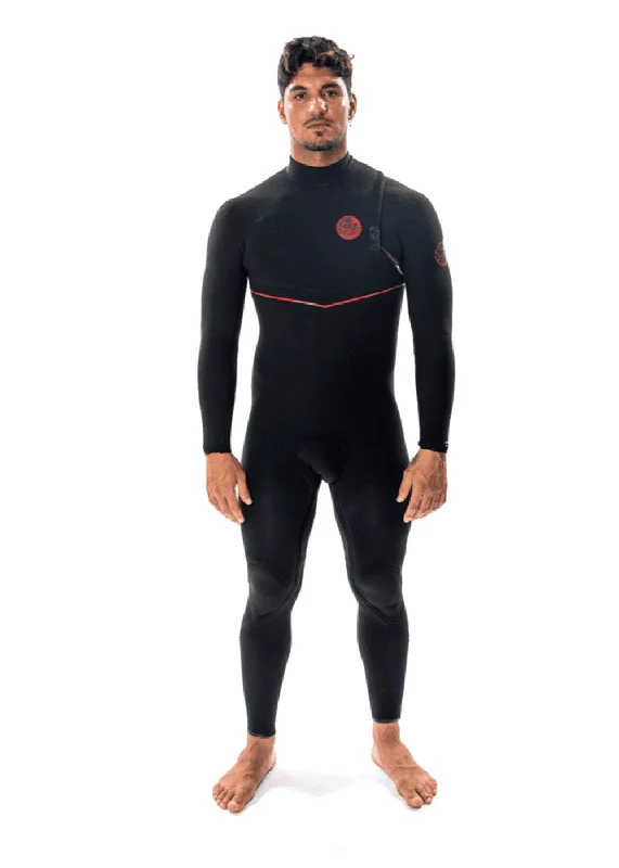 wetsuits for warm water surfing-Rip Curl Mens Flashbomb Zipperless 4/3mm GBS Steamer Wetsuit