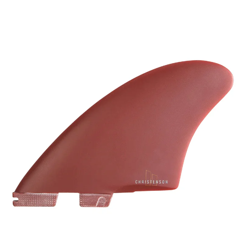 FCS II Christenson Performance Glass Keel Twin Surfboard Fins - Medium/Red