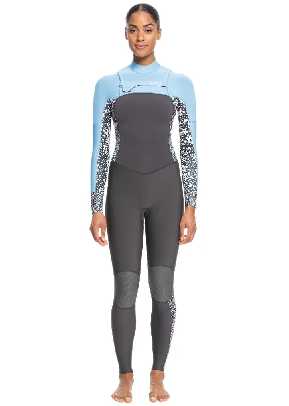 wetsuits for reducing muscle fatigue-Roxy 3/2mm Womens Swell Series Chest Zip Steamer Wetsuit