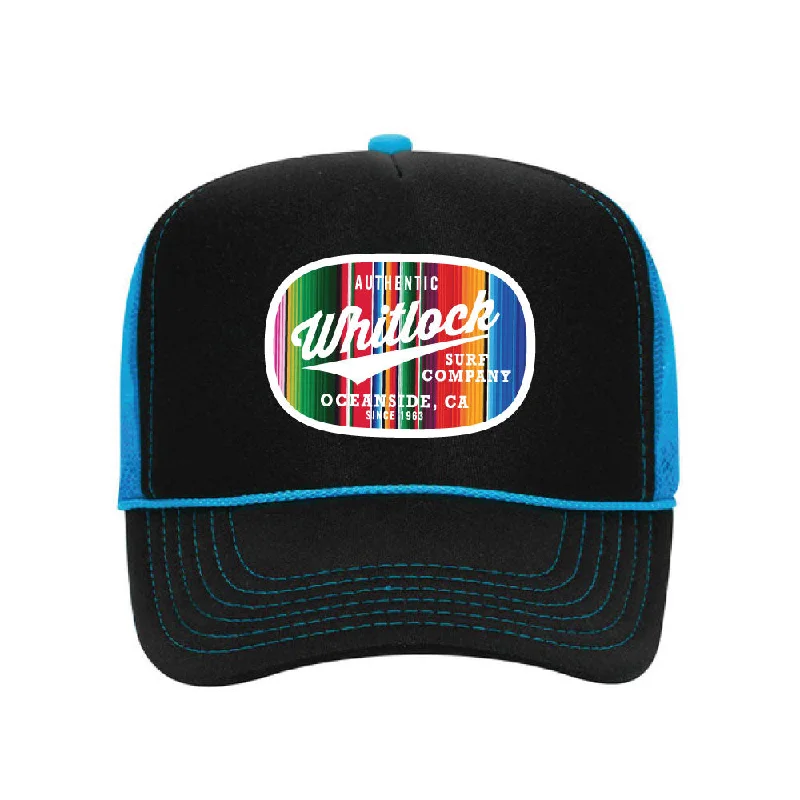 BLACK/BLUE - SERAPE LOGO - SNAPBACK