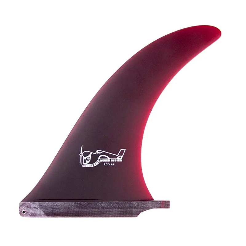 True Ames Greenough 4-A Longboard Fin - 8.5"/Red