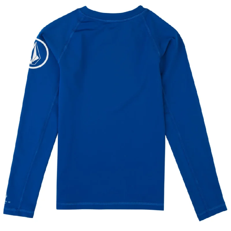 Volcom Youth Rashies - Lido Solid L/S Camper - Blue