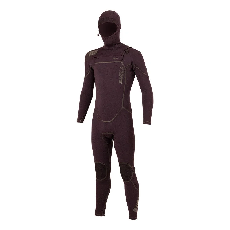 best wetsuits for open-water swimmers-Buell RB2 Beast 4/3mm Hooded Wetsuit - Black