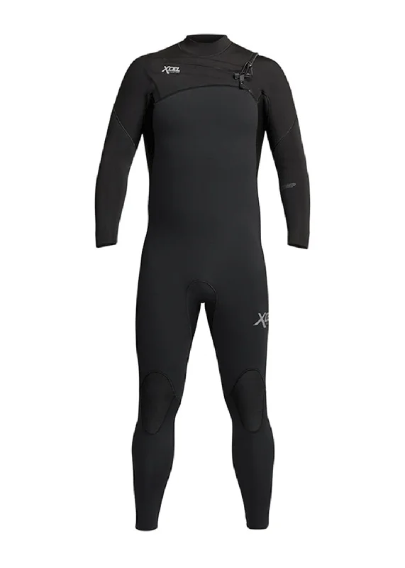 wetsuits for winter surfing-Xcel Mens Comp 2mm Chest Zip Steamer Wetsuit