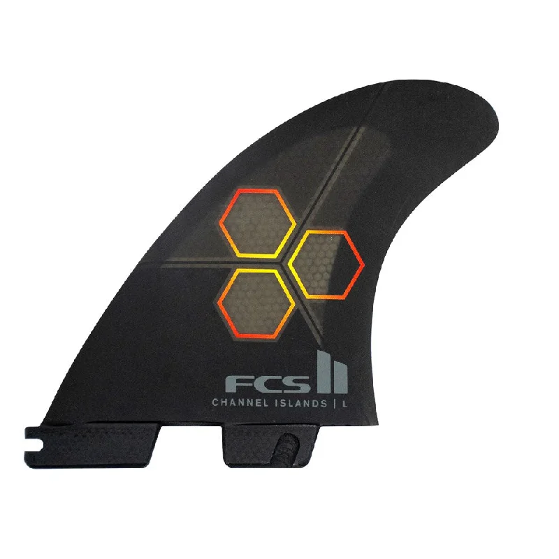 FCS II Channel Islands PC Black/Flame Tri Fins