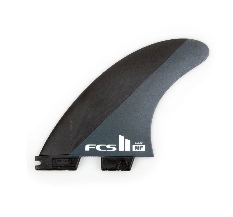 FCS II Mick Fanning Neo Carbon Tri Surfboard Fins - Large/Grey