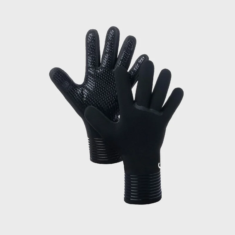 wetsuits for swimming in cold water-C-Skins Wired 2mm Wetsuit Gloves - Black