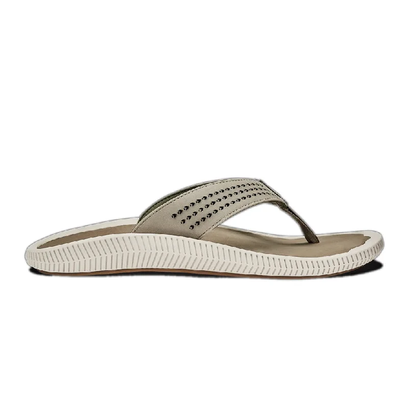 eco-friendly surfboards-Olukai Mens Ulele Clay Mustang Sandal