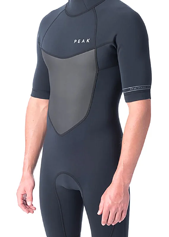 high-performance wetsuits for surfing-Peak Mens Climax BZ 2mm FL Spring Suit Wetsuit