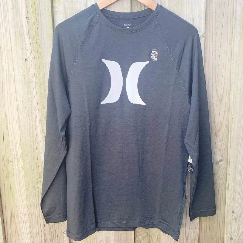 Men's Rashies - Hurley Black Heather Traditional - Long Sleeve