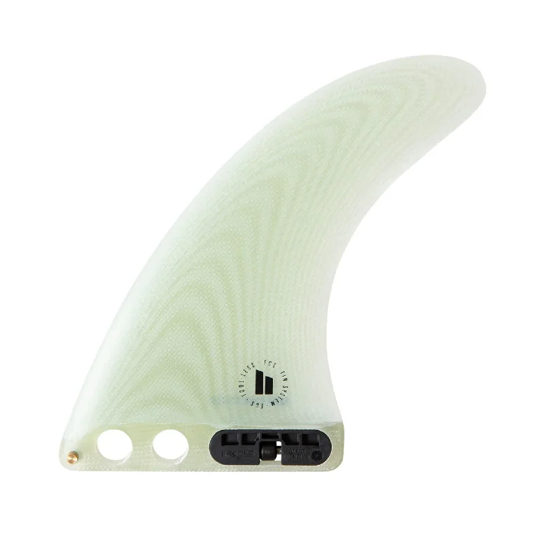 FCS II Mid Single Performance Glass Longboard Fin - 6.5"/Clear