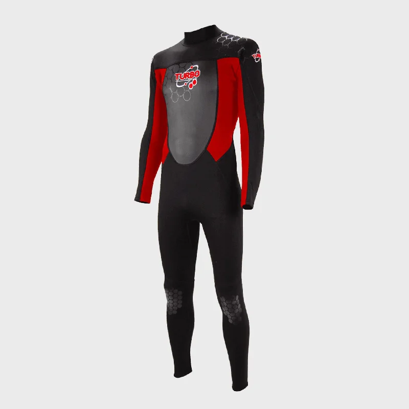 wetsuits for better body heat retention-TWF Turbo 2.5mm Mens Wetsuit - Red