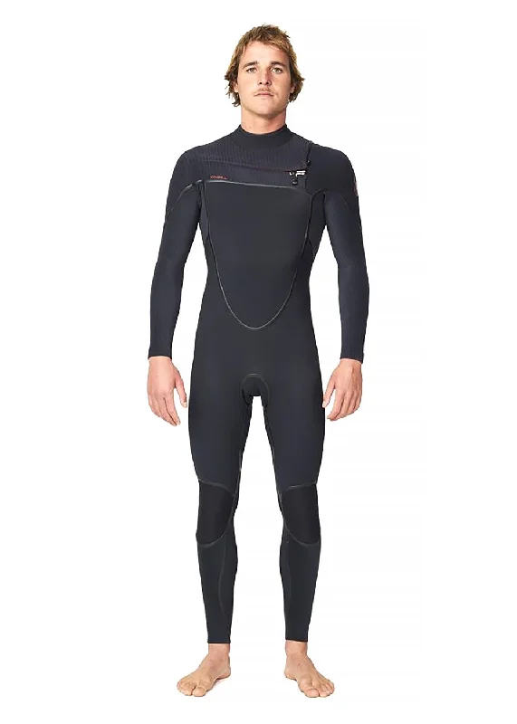 comfortable wetsuits for water sports-ONeill Mens Hyper Fire X 4/3mm CZ Steamer Wetsuit