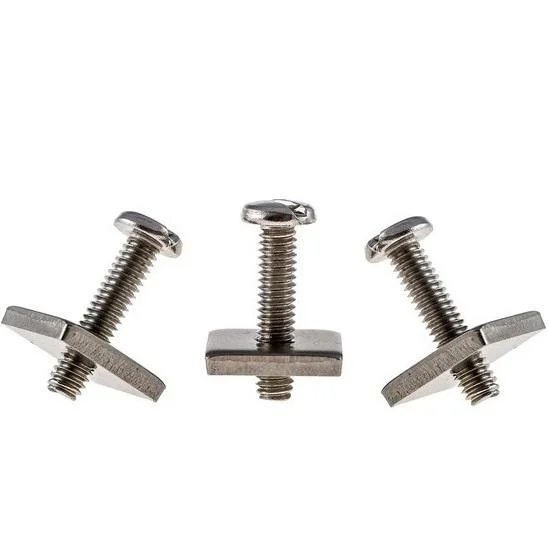 Longboard fin plate screws