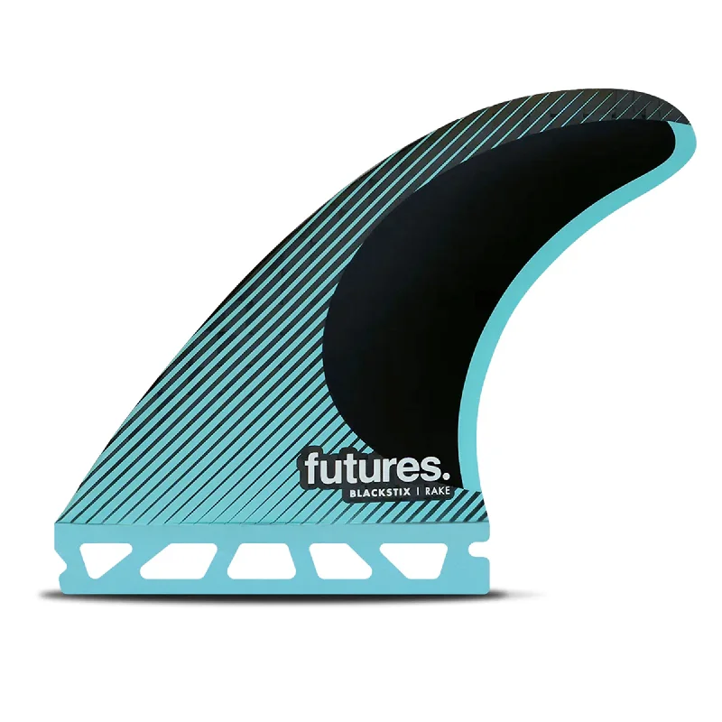 Futures R4 Blackstix Tri Surfboard Fins - Small/Blue