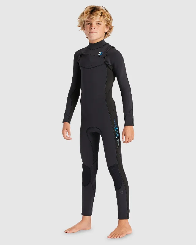 wetsuits for maximum comfort in cold water-Boys 8-16 3/2mm Absolute Chest Zip Wetsuit