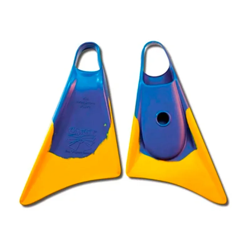 Churchill Makapuu Swim Fins - Yellow/Blue