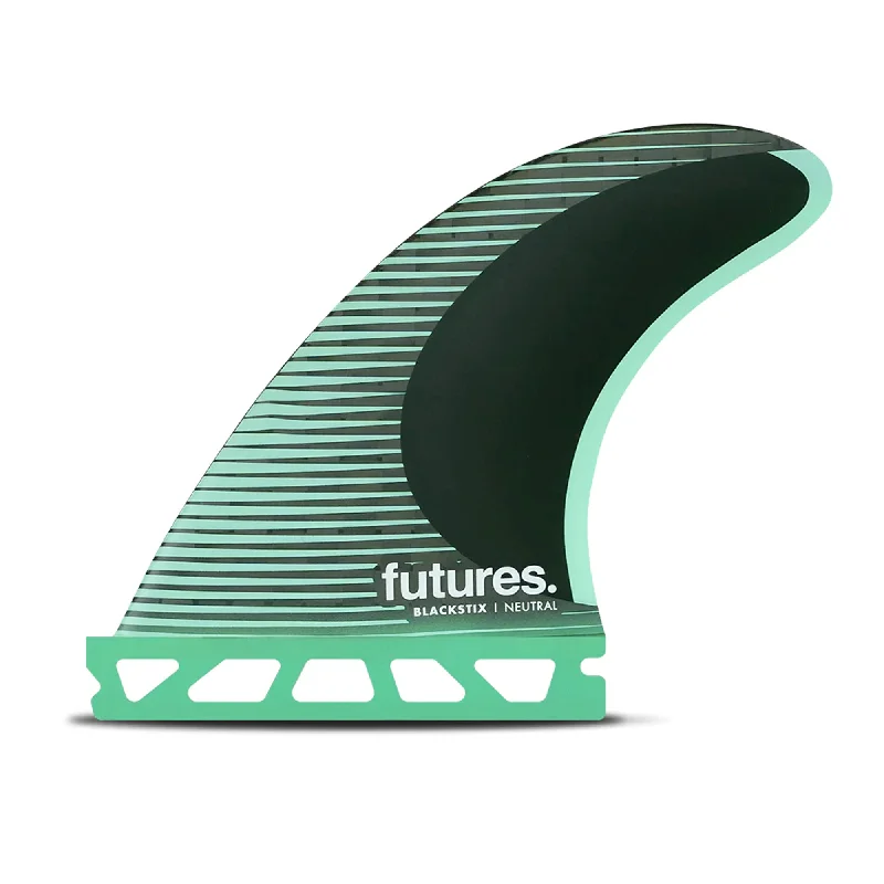 Futures F4 Blackstix Tri Surfboard Fins - Small/Green