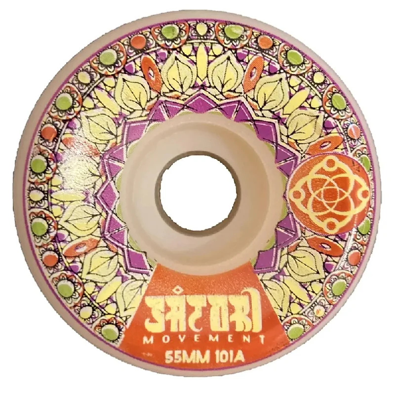 surfboards for big waves-Satori Mandala Wheel Orange 55mm 101a