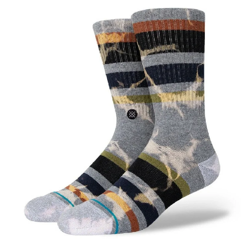 surfboards with tri-fin setups for balance-Stance Brong Socks Grey