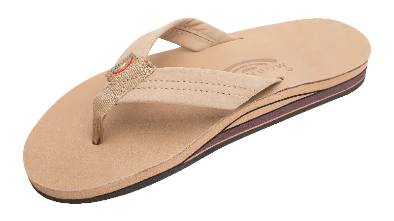 surfboards for quick transitions in waves-Rainbow M Sierra Brown Double Layer Sandals