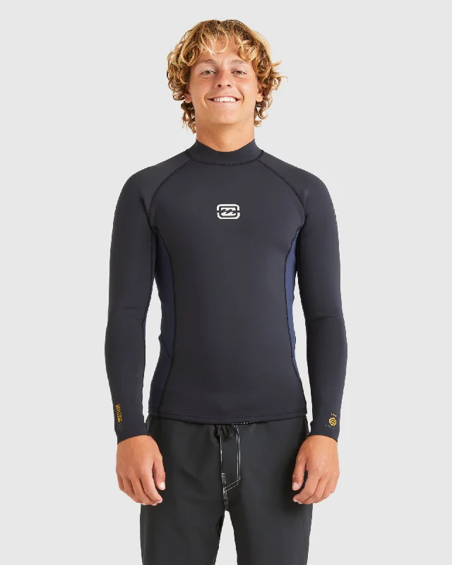 wetsuits for diving in colder temperatures-Mens 1/1mm Absolute Natural Back Zip Wetsuit