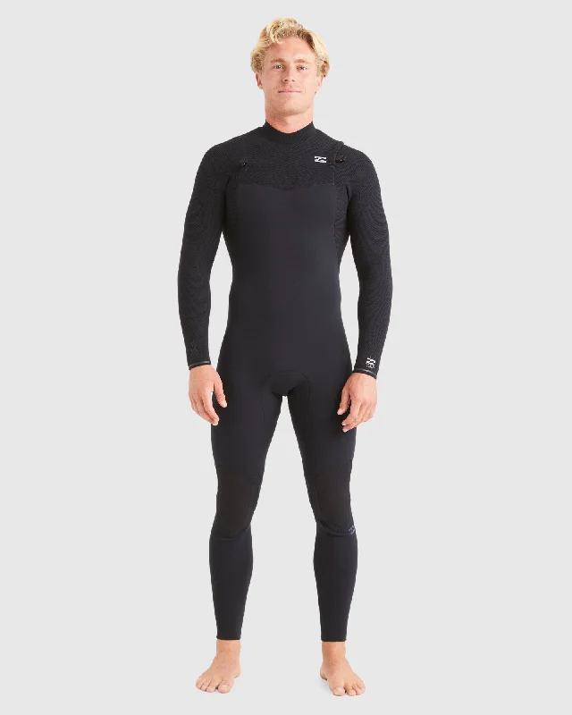 wetsuits with great thermal retention for cold waters-Mens 3/2mm Furnace Comp Chest Zip Wetsuit