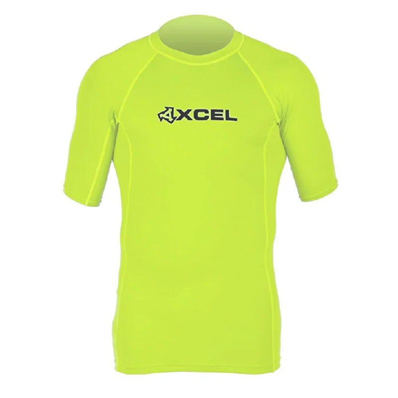 Mens Rashie Xcel Premium 6oz 4-way Stretch S/S Lime Green