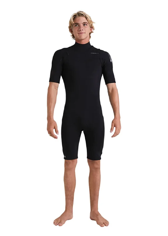 wetsuits for surfing in windy conditions-Quiksilver Mens Everyday Sessions 2mm GBS CZ Spring Suit Wetsuit