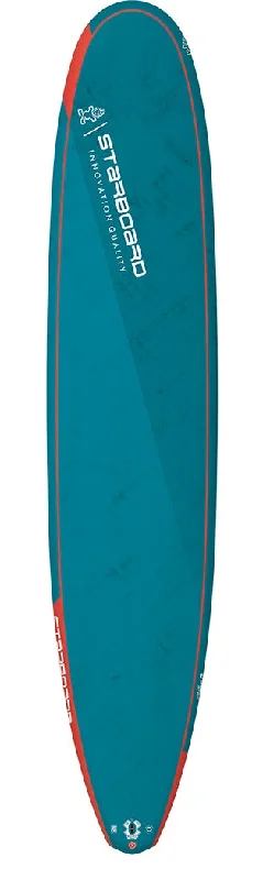 surfboards for smooth carving-2022 STARBOARD 9'1" X 22" LONGBOARD BLUE CARBON PRO SURF BOARD