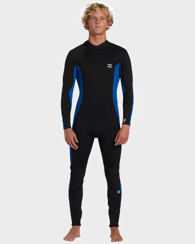 best wetsuits for consistent thermal regulation-Mens 3/2mm Foil Back Zip GBS Steamer Wetsuit