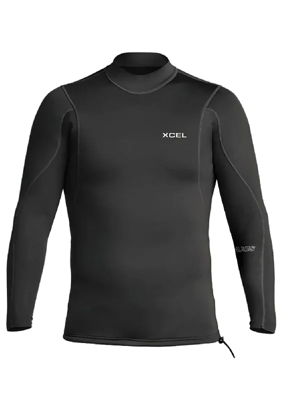 wetsuits for surfing in windy conditions-Xcel Mens Axis 2/1mm Wetsuit jacket